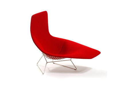 Harry Bertoia collection asymmetric armchair